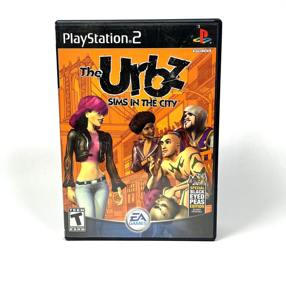 The Urbz Sims in the City PS2 Complete CIB Tested Black Eyed Peas Rare Manual